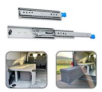 ty Drawer Slides 120kg Load Capacity Full Extension with Locking Mechanism 1 Pair Side Mount 250x5cm IdealHeavy Loads and Robust Rage Solutions