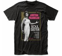 TY@FERDSA Bad Aretha Franklin Soul Sister Jersey T Shirt(3X-Large)