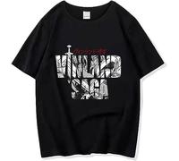 TY@FERDSA Vinland Saga T-Shirts Top Askeladd Thorfinn Thorkell Casual Vinland Saga Friends Pullover for Men Women Teens(Large)