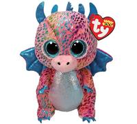 Flint Dragon Beanie Boo Regular - Squishy Beanie Baby Soft Plush Toys - Collectible Cuddly Stuffed Teddy