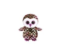 TY Flippable Sequins Checks Owl Beanie Buddy - Medium