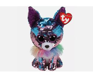 TY Flippables Sequin Plush YAPPY the Chihuahua Dog (6" Tall) BRAND NEW with TAGS
