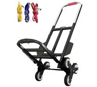 ty Folding Hand Truck with 6 Wheels Telescoping Handle & Stair Climbing Function Perfect for Easy Transport & Moving (25mm B Post Wheel)