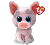 TY Hambo Pig Beanie Boo Regular 14cm - Squishy Beanie Baby Soft Plush Toys - Collectible Cuddly Stuffed Teddy