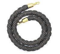 ty Hemp Rope Queue Barrier, 3/4/5 ft Twisted Design, Perfect for Crowd Control, Event Management, 120 cm Length for Effective Separation & Safety