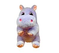 Ty Beanie Boos - Henrietta the Hippo with Big and Glittery Pink Eyes Plush Toy with Big Glitter Eyes - 15cm - T37394