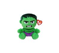 TY Hulk Marvel Avengers Beanie Babies Regular, Licensed Beanie Baby Soft Plush Toy, Collectible Cuddly Stuffed Teddy