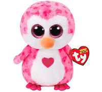 TY Juliet 36865 Penguin Pink with Heart 15 cm with Glitter Eyes Beanie Boo's Valentine Limited Edition 15 cm