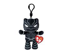 TY Key Clip Marvel Black Panther Soft Plush Keychain Ty Multicolor