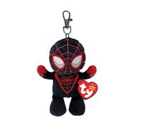 TY Key Clip Marvel Miles Morales Soft Plush Keychain Ty Multicolor