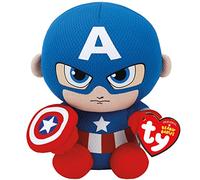 Ty Marvel Captain America Beanie 6" Plush Toy