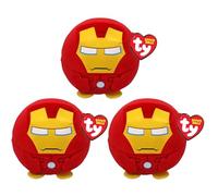 TY Marvel Super Soft Gift Quality Plush Squishy Beanies - (3" 8cm Puffies Iron Man 3 Pack)
