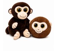 TY Matteo Beanie & Banana Beanie Bouncer 2-Piece Set - 15cm Soft Plush Teddy & 7cm Bouncy Plush Ball