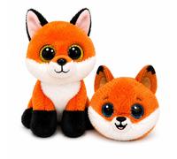 TY Meadow Beanie & Blaze Bouncer 2-Piece Gift Set - 15cm Soft Plush Toy Teddy & 7cm Bouncy Ball Plush - Collectible Stuffed Cuddly Toy Gift for Kids