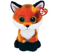 TY Meadow Fox Beanie Boos Regular, Beanie Baby Soft Plush Toy, Collectible Cudd