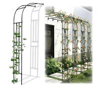 ty Metal rden Arch Wall Mounted Trellis Arbor for Weddings & Climbing Plants Strong Metal Half rden Archway - Perfect for Outdoor Decor