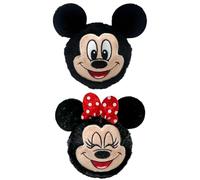 TY Mickey Mouse and Minnie Mouse Bouncy Balls 2-Piece Set - Soft Plush Toys for Kids - Collectible Stuffed Plushies - Fun Bounce Toy Gift for Boys & Girls