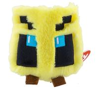 TY Bee Bouncer Plush - Cube Stuffed Toy | Soft Yellow Pixel-Style Plush Figure with Embroidered Wings & Eyes - Cute Collectible Gamer Gift for Kids