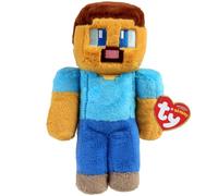 TY Minecraft Steve Beanie - 22cm Soft Plush Toy Teddy - Collectible Stuffed Plushies - Cuddly Toy for Kids - Character Gift for Boys and Girls