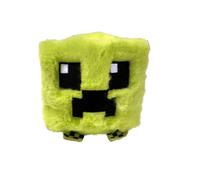 TY Creeper Bouncer Plush --Inspired Cube Stuffed Toy | Soft Green Pixel-Style Plush Figure with Embroidered Face - Fun Collectible Gamer Gift for Kids