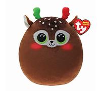 Ty Minx Reindeer Squish a Boo 10" | Christmas 2022 Beanie Baby Soft Plush Toy | Collectible Cuddly Stuffed Teddy