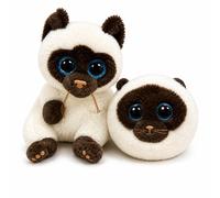 TY Miso Beanie & Sammy Beanie Bouncer 2-Piece Set - 15cm Soft Plush Teddy & 7cm Bouncy Plush Ball