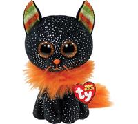 Ty Morticia Cat Orange Beanie Boo Regular | Halloween 2022 Beanie Baby Soft Plush Toy | Collectible Cuddly Stuffed Teddy