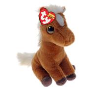TY Morty Mustang Beanie Boo 14cm - Soft Plush Toy for Kids - Collectible Cuddly Stuffed Animal Teddy Character Gift
