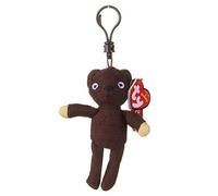 TY Mr. Bean's Teddy Clip-On 4 Inches - Children Keyring, Cute & Comfort Keychain, Stuffed Toy Keyrings & Keychains