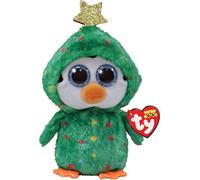 Ty Noel Penguin Green Beanie Boo Regular | Christmas 2022 Beanie Baby Soft Plush Toy | Collectible Cuddly Stuffed Teddy