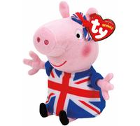 TY Original Beanie Babies Collection Peppa Pig Union Jack Dress Soft Plush Toy