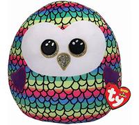 TY Owen Owl Squish-a-Boo 20CM - Soft Cuddly Toy Age 3+ for Kids - Plush Stuffed Animal - Collectible Plushie Gift - Super-Soft Teddy