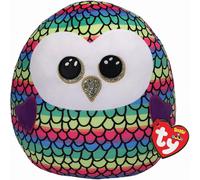 TY Owen Owl Squish-a-Boo 20CM - Soft Cuddly Toy for Kids - Plush Stuffed An