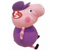 TY Peppa Pig Grandpa Pig Beanie Boo Soft Toy - 15cm, Collectable TY Range, Brightly Coloured, Ages 3+, C-46264