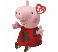 Ty Peppa Pig Muddy Puddles Beanie Soft Plush Toy 15cm