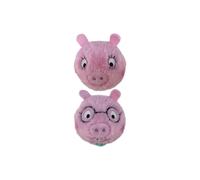 TY Peppa Pig's Mummy and Daddy Pig Bouncy Balls 2-Piece Set, Pink - Soft Plush Toys for Kids - Collectible Stuffed Plushies