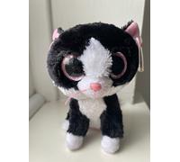 Ty Pepper Cat Beanie Boo with Sparkly Eyes 6" 15cm NEW