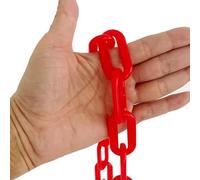 ty Plastic Chain Barrier - Black, Blue, Red, Yellow - Ideal for Garden, Patio, Deck, Hotel, Park Safety & Decorative Fencing - Versatile Outdoor Security Solution