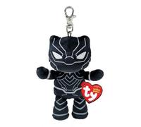 Ty Key Clip Plush Marvel Black Panther (T'Challa) 12 cm Beanie Babies