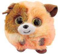 Ty Puffies Mandarin Orange and Brown Dog 4" | Beanie Baby Soft Plush Toy | Collectible Cuddly Stuffed Teddy