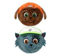 TY Rocky and Zuma Bouncy Balls 2-Piece Set - Soft Plush Toys for Kids - Collectible Stuffed Plushies - Fun Bounce Toy Gift for Boys & Girls