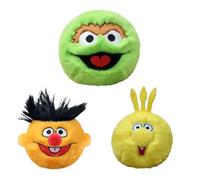 TY Sesame Street Oscar Ernie Big Bird Bouncy Plush Toy 3-Piece Set | Soft plush fabric, Bouncy interactive play, Collectible for Kids