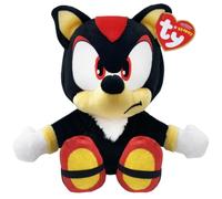 TY Shadow Sonic the Hedgehog Plush Toy Collectible Soft Teddy for Kids 17cm | Shadow the Hedgehog, Classic design, Extra soft fabric, Bright red details, Collectible companion