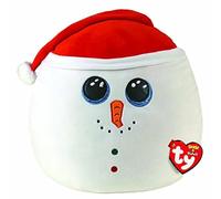 TY SQUISH A BOO 14" FLURRY SNOWMAN CHRISTMAS 2021 PLUSH CUSHION PILLOW SOFT TOY