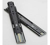 ty Soft Close Drawer Slides - Full Extension 3-Fold Coping Track Smooth Ball Bearing Runners for Computer Desks Cabinets & Furniture Storage