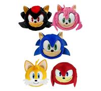 TY Sonic Plush Toy Set - Sonic, Knuckles, Tails, Shadow & Amy 5 Pack Soft Toys for Kids Bouncers Collectible Cuddly Gifts