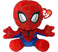 TY Spider-Man Beanie Baby - Marvel Soft Plush Collectible Toy | Soft Marvel plush for cuddles, imaginative play, collecting or gifting, bringing a web-slinging hero to everyday adventures