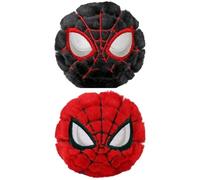 TY Spiderman and Miles Morales Bouncy Balls 2-Piece Set - Soft Plush Toys for Kids - Collectible Stuffed Plushies - Fun Bounce Toy Gift for Boys & Girls