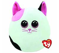 Ty Squish-a-Boo - Muffin - Pink and White Cat - 10 inch