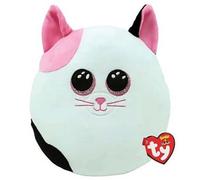 Ty Squish-a-Boo - Muffin - Pink and White Cat - 14 inch